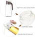 Marbrasse 20 OZ Oil Dispenser for Kitchen, Leakproof Glass Bottle with Auto Flip Cap (White)