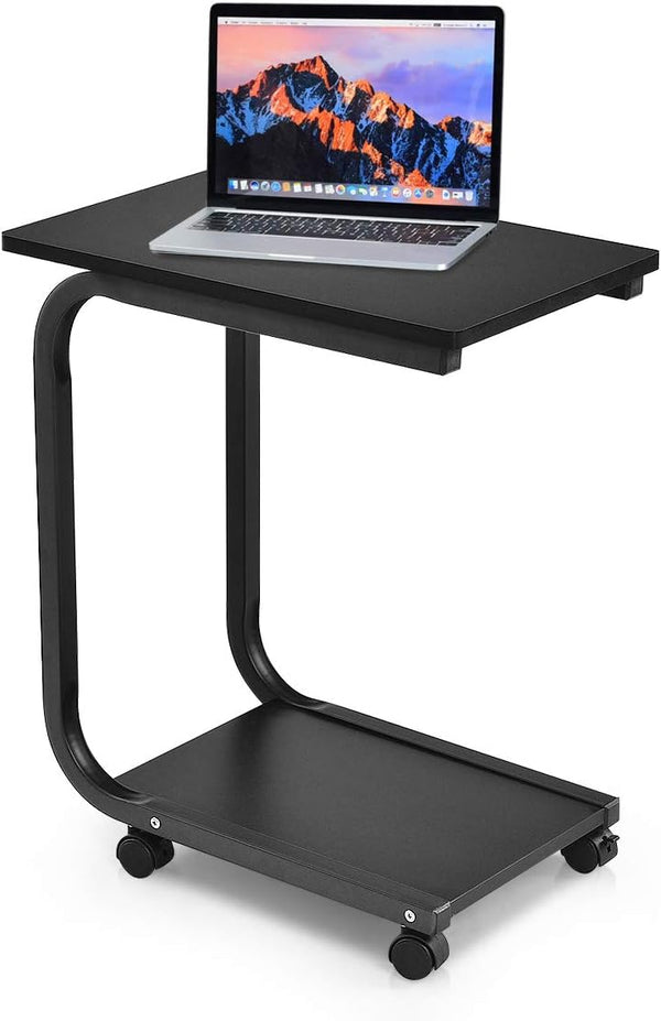 Tangkula C Table Sofa Side Table, Snack Table Coffee Tray, End Table