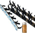 Adhesive Spice Clip Gripper Clips, Holds 15 Spice Jars, Black Spice Organizer for Pantry, Custom Fit