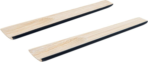 Restaurantware - Bambuddha 9.8 Inch Bamboo Serving Set, 1 Heavy-duty Salad Tongs For Serving - Sustainable, Reusable, Black Bamboo Salad Server Set, 2-Piece Per Set, For Tossing And Mixing Salads by Restaurantware