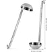 meekoo 3 Pieces Stainless Steel Ladle, Soup Handle with Pouring Rim for Cooking Soup Sauce, 3 oz
