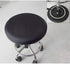2 Pack 16.5 Inch Sigmat Waterproof PU Bar Stool Cover Anti-Slip Round Seat Cover Black