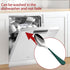 Set 24 18/0 Spoon,7.3-inch Sets Set 24,Mirror Green Dinne spoons Piece,Green Handle Silverware Spoon Stainless Steel