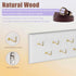 Belt Hanger Wall Mount Belt Organizer for Closet, Holds Over 28 Belts Wooden Wall Mounted Belt Rack Storage Tie and Scarf Hanger for Closet, Wall, Door (White) by Creproly