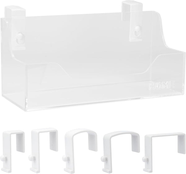 MATIMASU Bedside Caddy Hanging Storage Basket Little Size Plastic Beside Shelf Hang-on Storage