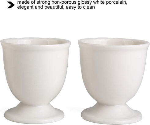 Set 1 4 4 Egg Cracker Topper for Soft Hard Boiled Eggs Shell Removal Includes Egg Cutter Ceramic Egg Cups and Spoons