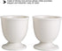 Set 1 4 4 Egg Cracker Topper for Soft Hard Boiled Eggs Shell Removal Includes Egg Cutter Ceramic Egg Cups and Spoons
