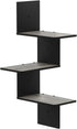Furinno Rossi Wall Mounted Shelves 3-Tier Rectangle French Oak Grey/Black