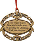 Gold Plated Keepsake Memorial Ornament with Poem, Gift Box, Christmas Tree