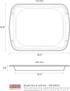 Certified Appliance Accessories SPL50016 Large 2-Piece Broiler Pan & Grill Set, Porcelain-on-Steel Broiler Pan for