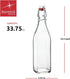 Bormioli Rocco Square Swing Bottle, 33.75 Ounce