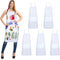 SATINIOR Sublimation Bib Blank Kitchen Aprons with Pockets, Unisex White Cooking Apron for Home