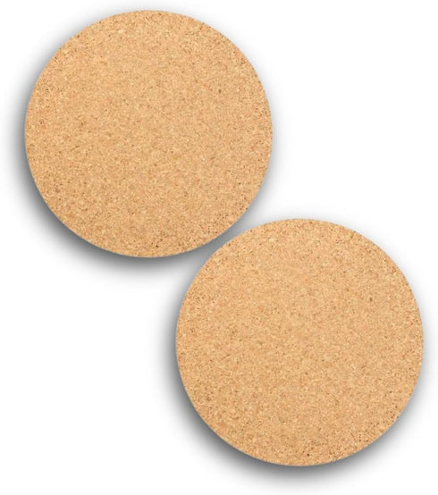 Jelinek Cork Round Trivet Hot Pad - 6 Inch, 2 Pack