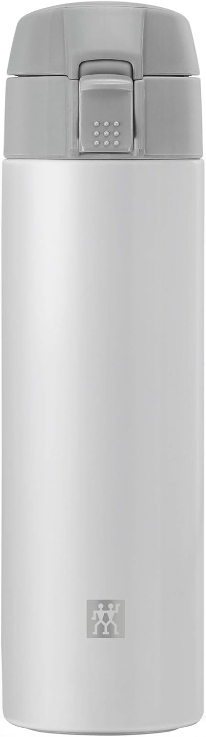ZWILLING Thermo Travel Bottle, 15.2 oz, Silver-White