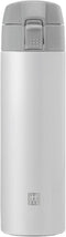 ZWILLING Thermo Travel Bottle, 15.2 oz, Silver-White