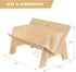 RekRang Wooden Tabletop Bookshelf Titled Desktop Bookshelf Cookbook Shelf,Small Bookcases for Magazine Books CDs,Book