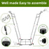 Niurui 45 25 40 Trash Bag Holder Stand Gallon Outdoor Leaf Bag Stand with Pcs Gallon Trash Bags Metal Garbage Bag Frame
