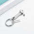 shajwo Wrench Urn Necklace for Ashes, Stainless Steel Hammer Cremation Jewelry Pendant for Women Men