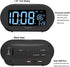 DreamSky Alarm Clocks for Bedrooms - Auto Set Digital Desk Clock with Dimmable Brightness, USB Port, Snooze