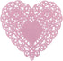 Hygloss Heart Doilies - 100 Pcs - 6-Inch Pink Paper Heart Shaped Doilies for Valentine Crafts