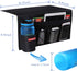 5 Pockets Bedside Caddy, Storage Organizer for Water Bottles, Magazines, Phone, Glasses (Black)