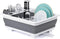 Collapsible Dish Drying Rack, Portable Dinnerware Drainer Organizer for Kitchen, RV Campers, Space Saving Storage Tray