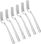 faderic Dinner Forks Set of 6, Stainless Steel Table Forks, 8-Inch, Silver, Square Handle