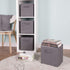 MAX Houser Set of 6 Storage Bins, Cubes, Baskets with Dual Handles for Home Closet Bedroom Organizers, Foldable