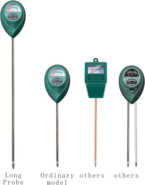 XLUX Long Probe Deep Soil Moisture Meter, Water Monitor Indicator Sensor for Indoor & Outdoor Large Pot Plants