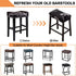Set 4 Counter Counter #6 Bar Stool Cover Rectangle of Printed Stretch Height Bar stools Slipcovers Saddle Stool