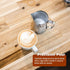 Barista Basics 20 Oz Silver Stainless Steel Milk Frother Pitcher - Steaming Pitcher for Latte Art