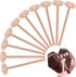 CJFocus 24 Pcs Mini Wooden Hammer for Chocolate Breakable Heart, Seafood Shellfish Crab
