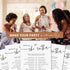 50 50 Would She Rather Bridal Shower Game Cards, Baby Shower Games, Guests, Minimalist White