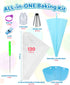 150 Pcs Piping Bags and Tips Set - Cake Decorating Kit with 120 Pcs Bags and 18 Tips