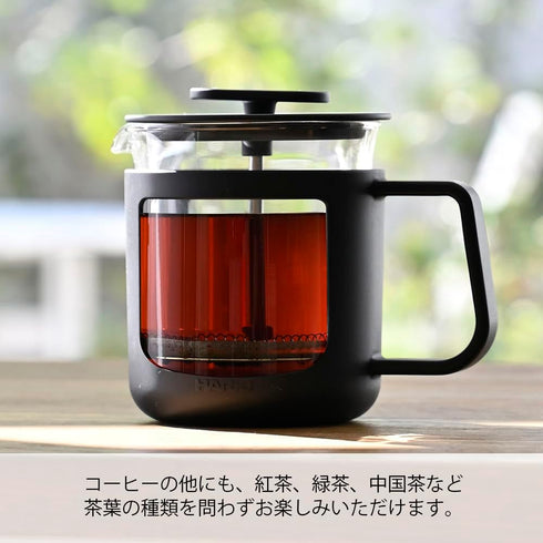 HARIO CPU-2-B CafePress U Heat-resistant Glass, 10.1 fl oz (300 ml), Black