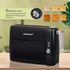 Long Slot Toaster 2 Slice with 6 Shade Settings, Extra Wide Slots, Removable Crumb Tray, for Bagels, Waffles, Snacks