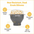 POPCO Silicone Microwave Popcorn Popper - Collapsible Bowl and Dishwasher Safe, 15 Colors Available, Gray