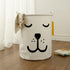 FANKANG Large Canvas Laundry Storage Basket, Foldable Nursery Hamper with Waterproof PE Coating for Kids, Office,