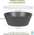 shopwithgreen Plastic Cereal Bowls with Dust-Proof Lid, Resuable Bowls for Kitchen, Set of 6, Microwave and Dishwasher Safe, for Soup, Oatmeal, Ramen, RV, Camping, Kids, College Dorm Room, 24 OZ