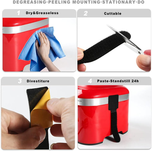 Stick On Cord Holder for Kitchen Appliances, Upgraded Cord Organizer and Bundler for Countertop Storage