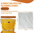 SPMKTQK 4 5 Honey Strainer, Pcs Honey Filter Bag Ultra-Fine Mesh Strainer with Adjustable Drawstring, Beginner Honey
