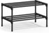 SONGMICS 2-Tier Shoe Rack for Closet, Compact Metal Shoe Organizer Shelf for