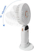 Portable Handheld Fan, Type-C Rechargeable 2000mAh Desk Personal Fan, 90° Adjustable Neck Fan with 5 Speed Wind (White)
