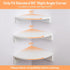 3 3 Pack Floating Corner Shelves, Tier Corner Shelf Wall Mount with Wire Hole Corner Display Wall Shelf for Bathroom