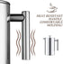 Small French Press Coffee Maker, 12OZ/350ML Stainless Steel Insulated Coffee Press with 2 Filters, 0.35 Liter (Silver)