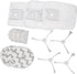 Sweeping Robot Accessories for Roidmi EVA SDJ06RM Vacuum Cleaner, Includes 4 Dust Bags, 4 Filters & 4 Mop Cloths