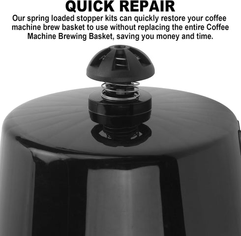 Coffee Maker Brew Basket Water Stop Valve Kit, 2 Sets for Hamilton Beach FlexBrew Coffee Makers Basket 990117900