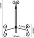 Plate Stand, 12 Inch Plate Holder Display Stand, 2 Pack, Black Metal Picture Stand for Home Office Exhibition