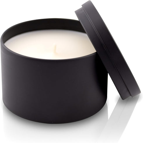 Lulu Candles | White Jasmine & Green Tea Scented Candle | Smells Floral & Calming | Luxury Scented Soy Tin Candle | Hand Poured in The USA | Highly Scented & Long Lasting (8 Oz. Tin)