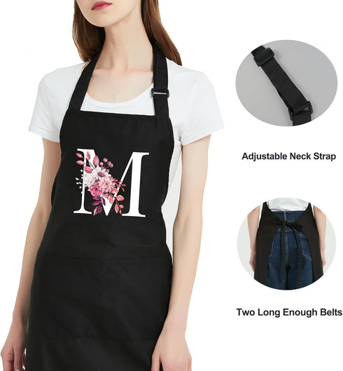 Personalized Aprons for Women with Pockets - Cute Baking Gifts for Mom's Birthday